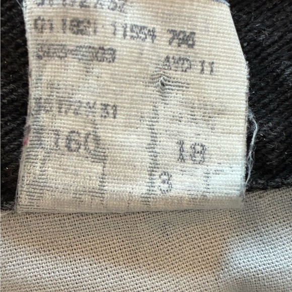 Vintage Lee High Rise Black Mom Jeans Tapered Leg 90s Grunge Size 12 M - Picture 15 of 15